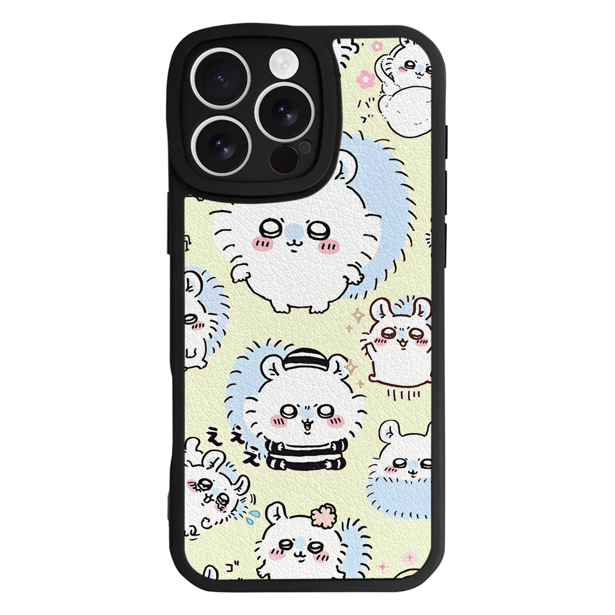 （画像用） ちいかわ Chii-kawa 【iPhone 16シリーズ対応】シリコンスマホケース（レザー調） 材質：シリコン